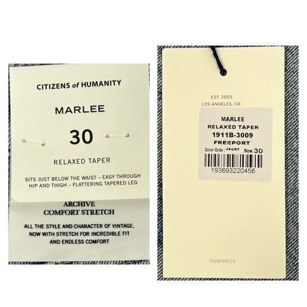 Citizens of Humanity Marlee Relaxed Taper Jeans Sz 30